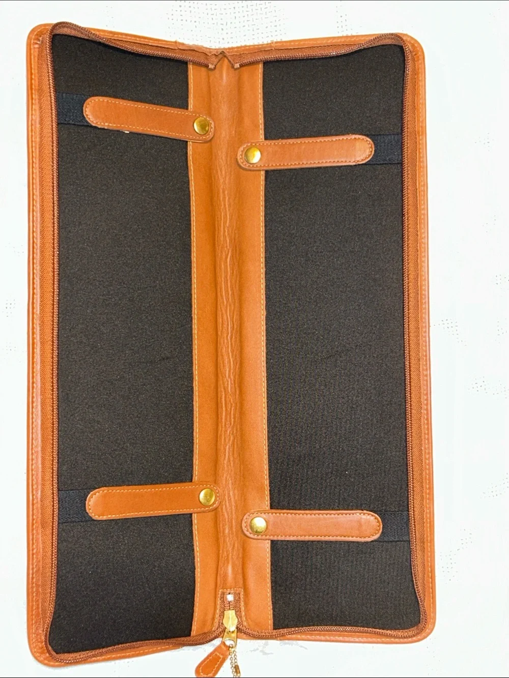 Vintage Coach British Tan Leather Tie Case #5013